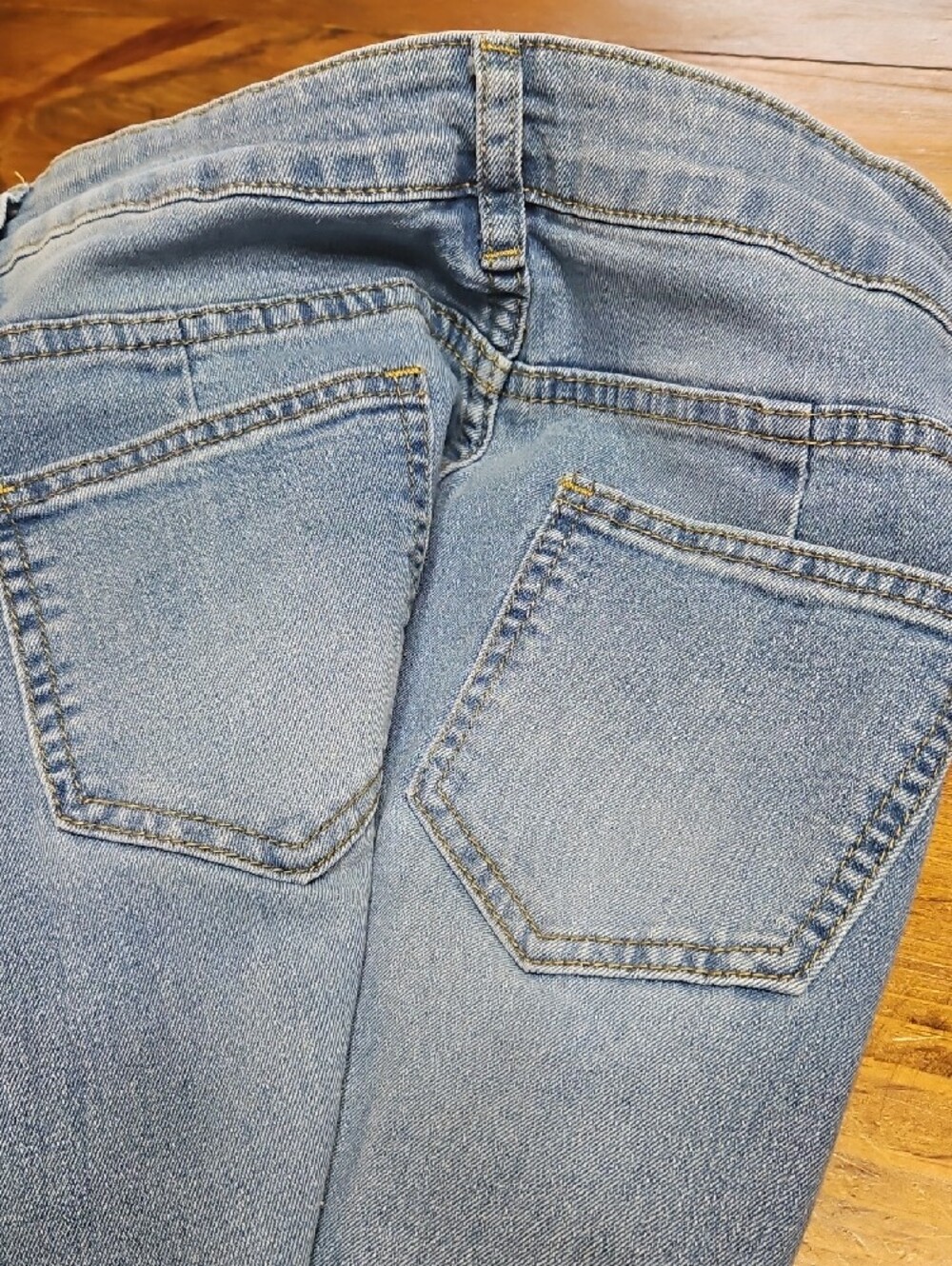 Light Blue High-Rise Wide Leg Jeans with Frayed Hem - Picture 2 of 4